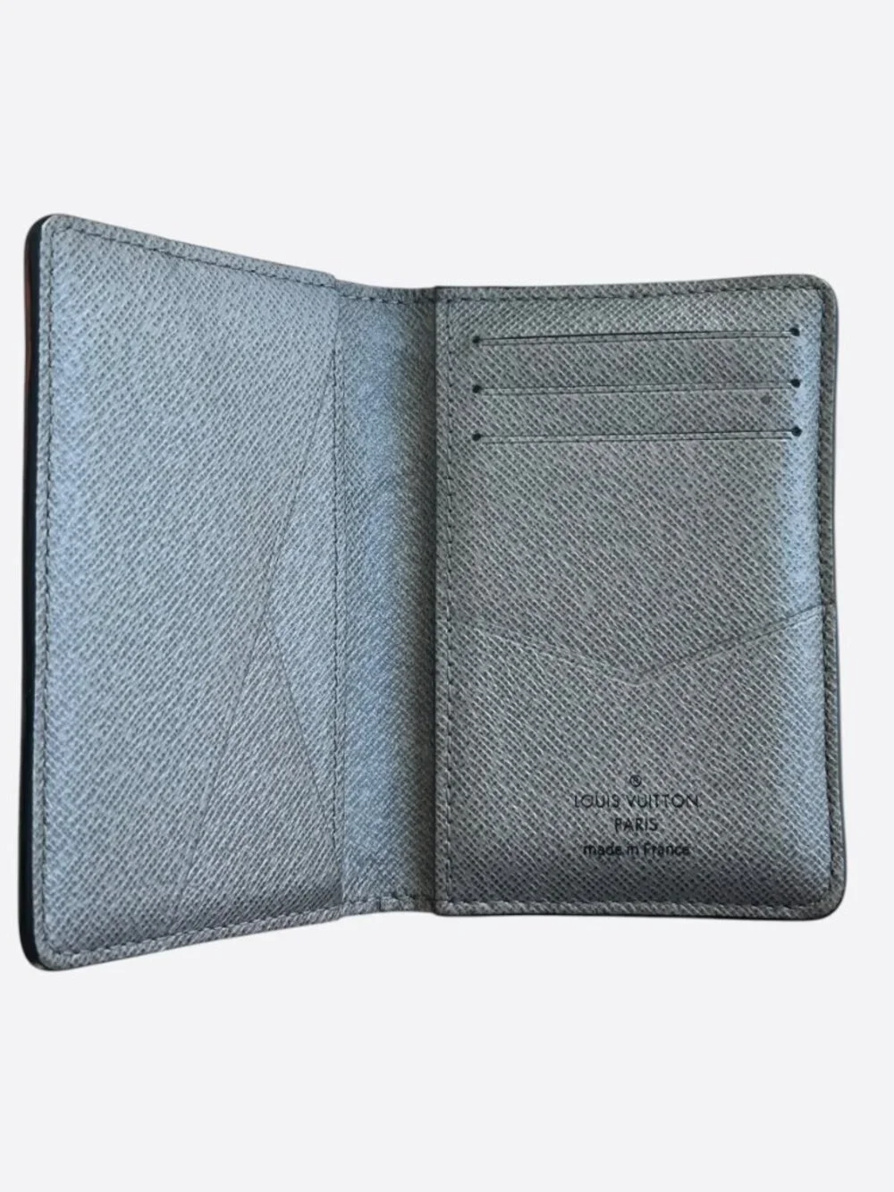 Louis Vuitton Silver Taigarama Monogram Pocket Organizer